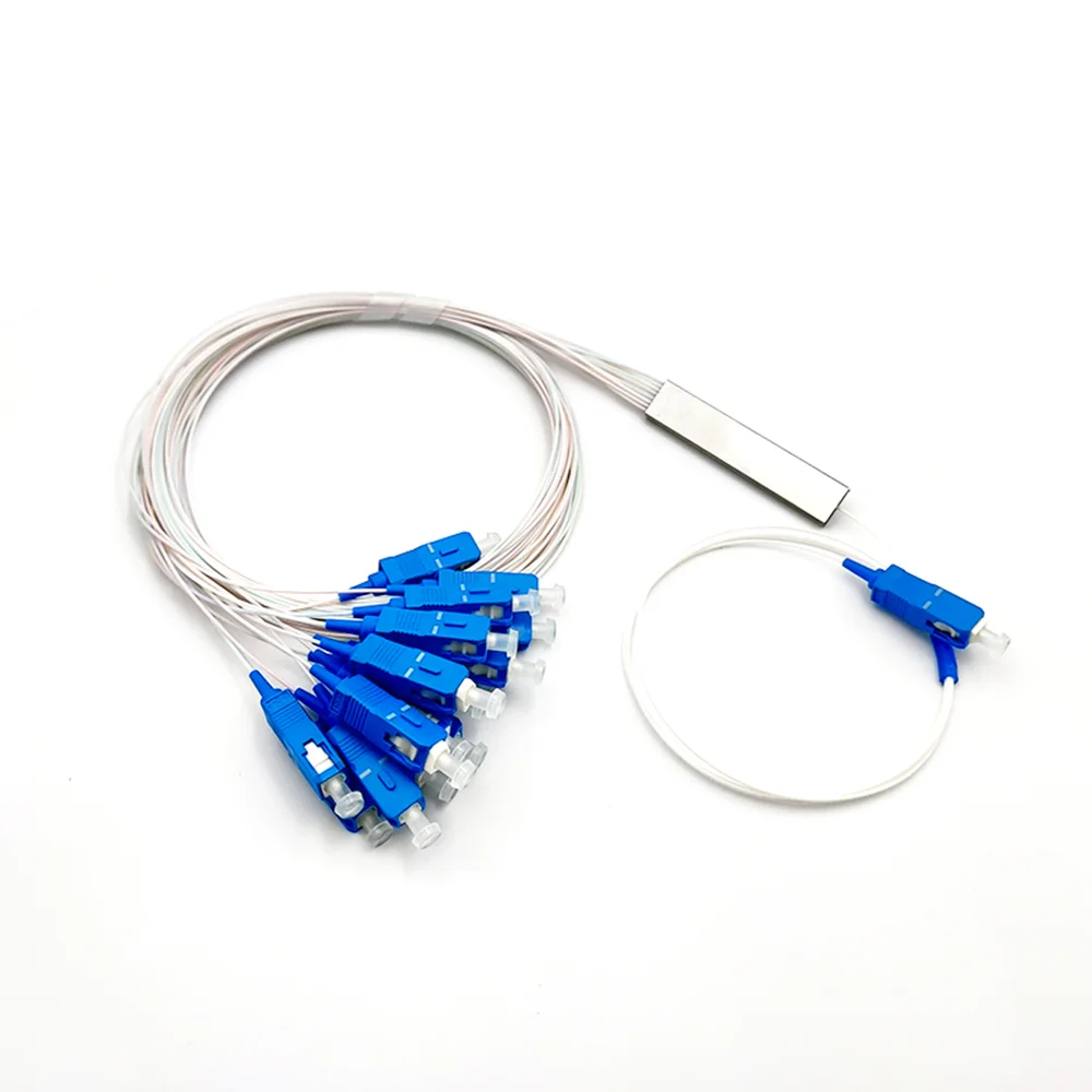 Бесплатная доставка 5 шт. 1X16 PLC SC/UPC SM 0 9 мм ПВХ 1 м FTTH волоконно-оптический сплиттер