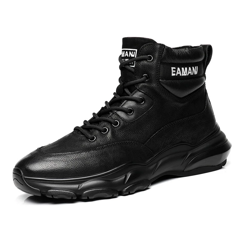 

2022 Autumn And Winter New Men's Leather Sports Shoes Korean Version Of The Fashion Comfortable Soft-soled Casual Shoes