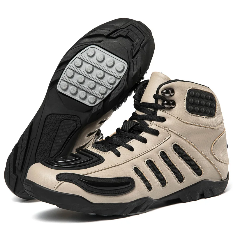 

Wear-resistant non-slip shock-absorbing breathable and comfortable professional high-top motorcycle shoes TPU protection