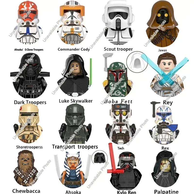Горячие игрушки New Mandalorian Jiessie Rex Kylo Ren Boba Fett Obi-Wan Luke Skywalker Dark Troopers Модель