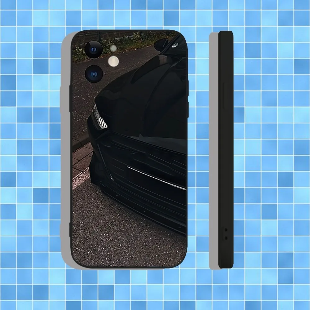 Фото A-AudiS Car R8 V10 Phone Case For iPhone 16,15,14,13,12,11,Pro,Max,Plus,X,XS,XR,SE,8,7,Mini,Soft Silicone Black Case №4