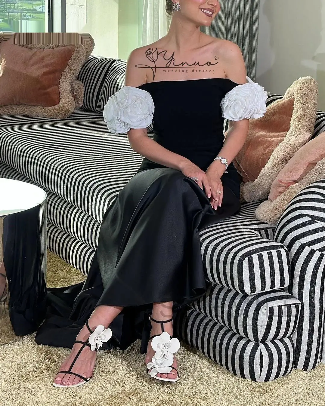 платья для выпускного вечера по индивидуальному заказу Черные вечерние Длинные