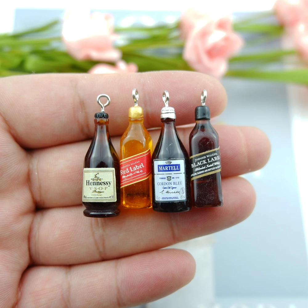 Подвески в виде спиртовых напитков для изготовления ювелирных изделий