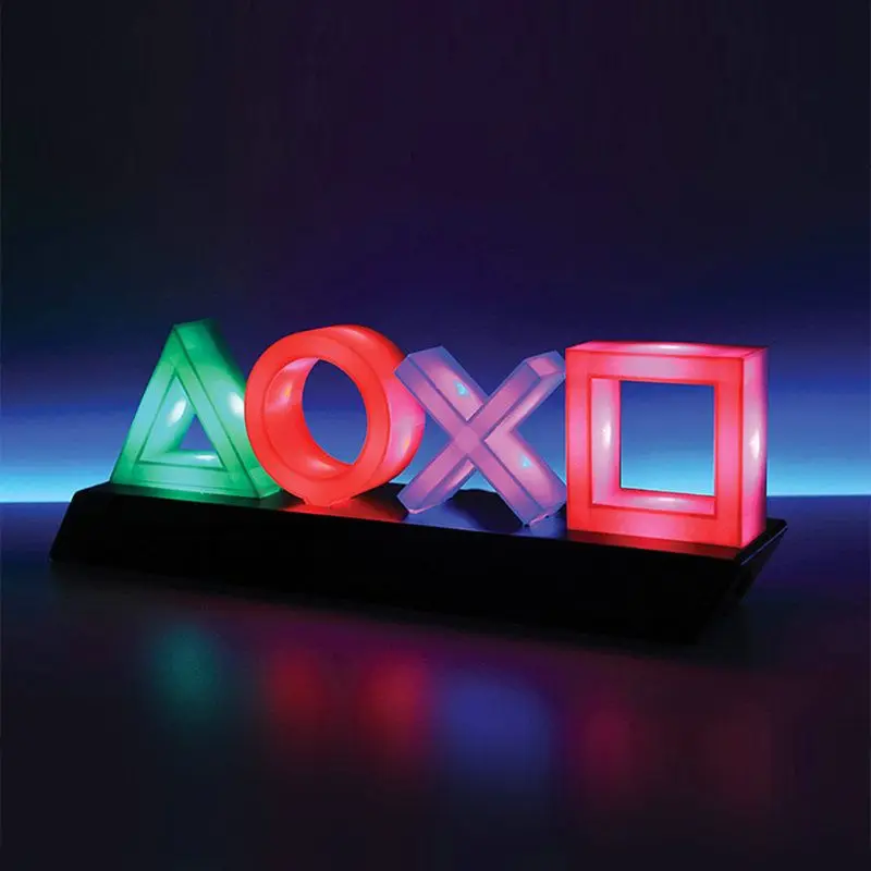 

Игровая икона Playstation Sign с голосовым управлением, акриловая атмосфера, неоновая лампа для бара, клуба KTV, декоративное украшение, 3D светильник