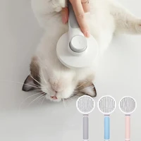 pet cat and dog hair removing comb automatic cleaning massage comb accessories for cats items brush remove supplies products