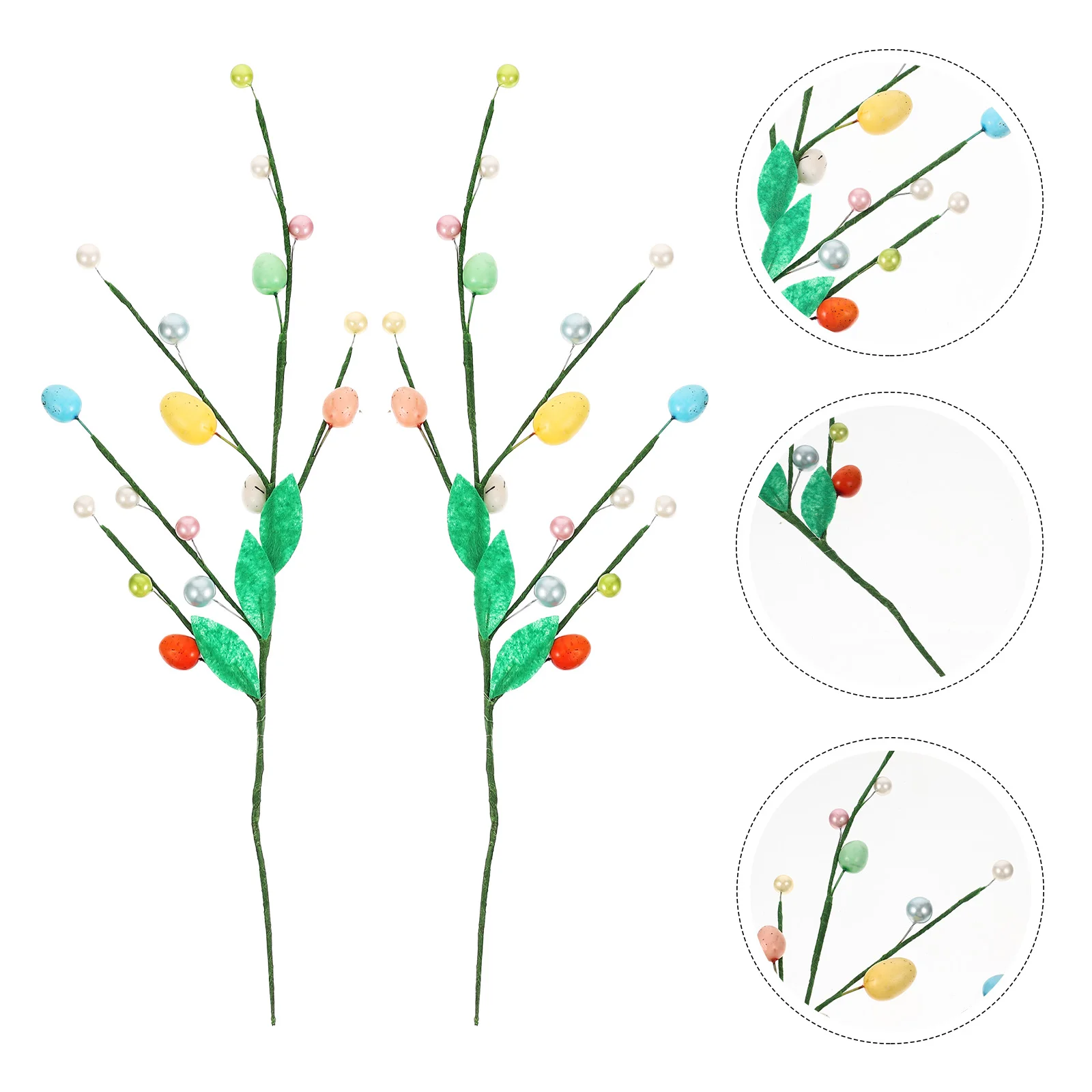 

Easter Egg Picks Artificial Tree Eggs Party Stems Decor Supplies Floral Branches Flower Branch Ornament Decoration Favor Wreath