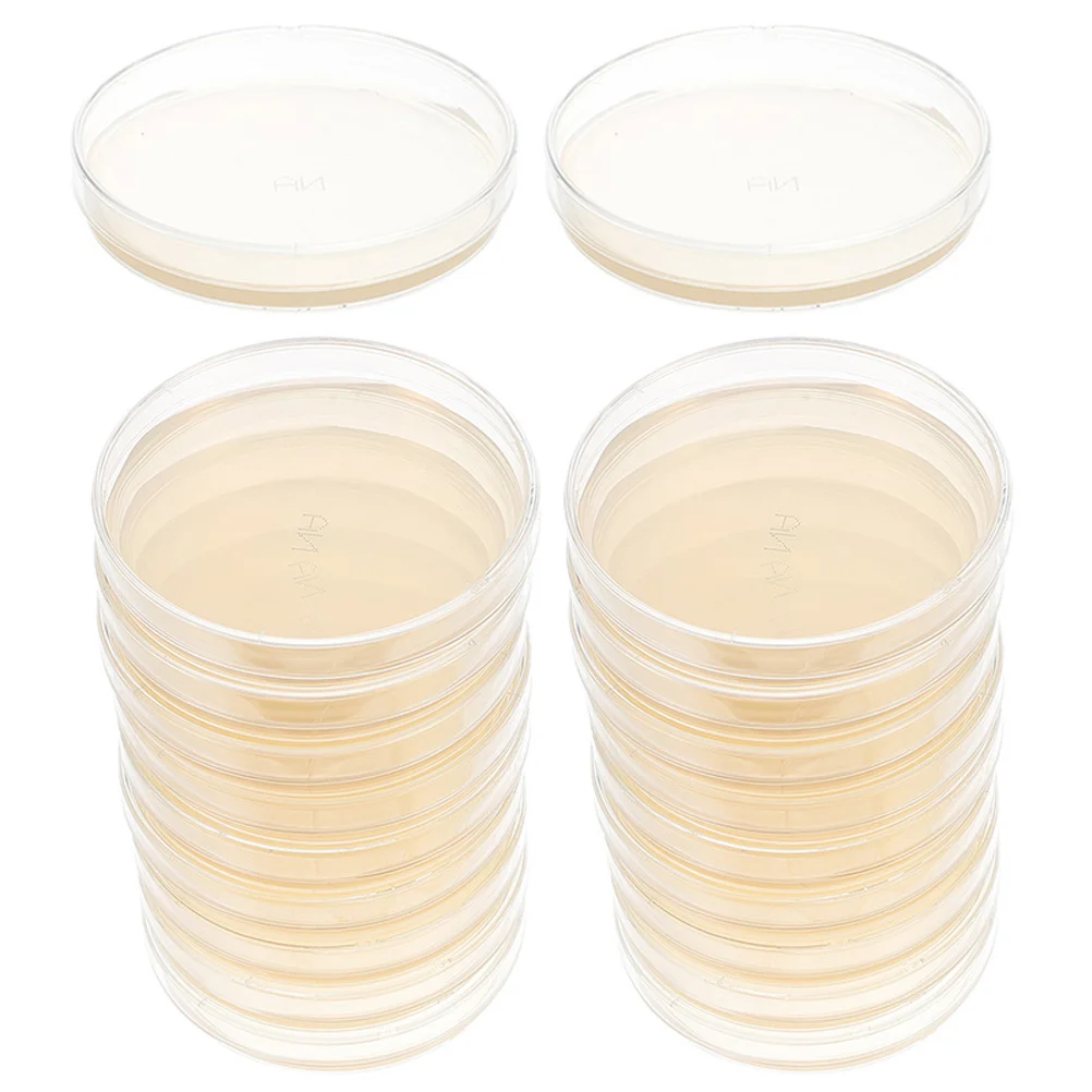 

20 Pcs Nutrient Agar Plate Prepoured Petri Dish Ordinary Tissue Culture Plates Experiment Dishes