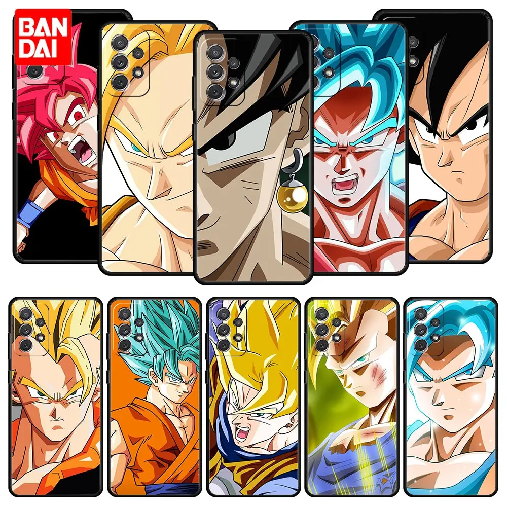 

Japanese Super Saiyan Dragon Ball Phone Case for Samsung Galaxy A12 A51 A21s A02 A02s A22 A32 A52 A72 4G 5G Cover Style Silicone
