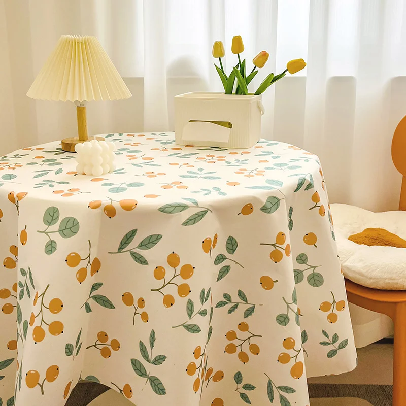 

Multiple Styles of Wind Garden Velvet Tablecloths Checkerboard Colored Pattern Tablecloth New Thickened Dustproof Table Cover