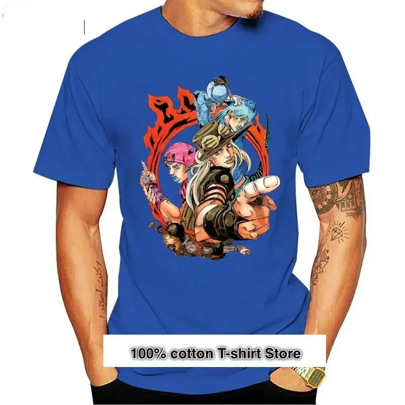 Camiseta de манга corta para hombre y mujer camisa JJBA Gyro Zeppeli the SBR crew Steel Ball Run camiseta