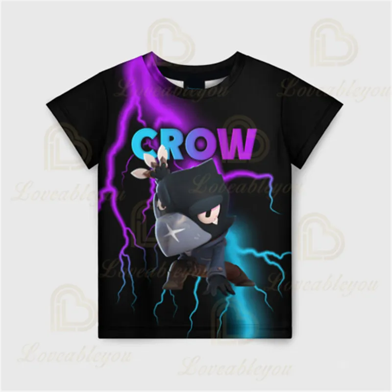 

Raven Crow T-shirt Tees Kids 3d Boys Girls Short Sleeve T Shirts Baby Clothes
