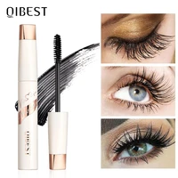 qibest eyelash fashion 3d mascara makeup long lasting natural curling thick lengthening 3d silk fiber mascara waterproof rimel