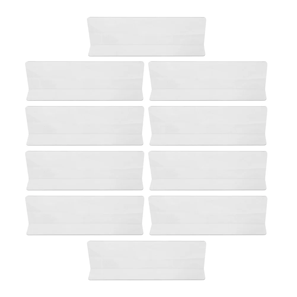 

20 Pcs Partition Plate Cabinet Shelves Shelf Dividers Supermarket Transparent Organizer Storage Separator Plastic Shop