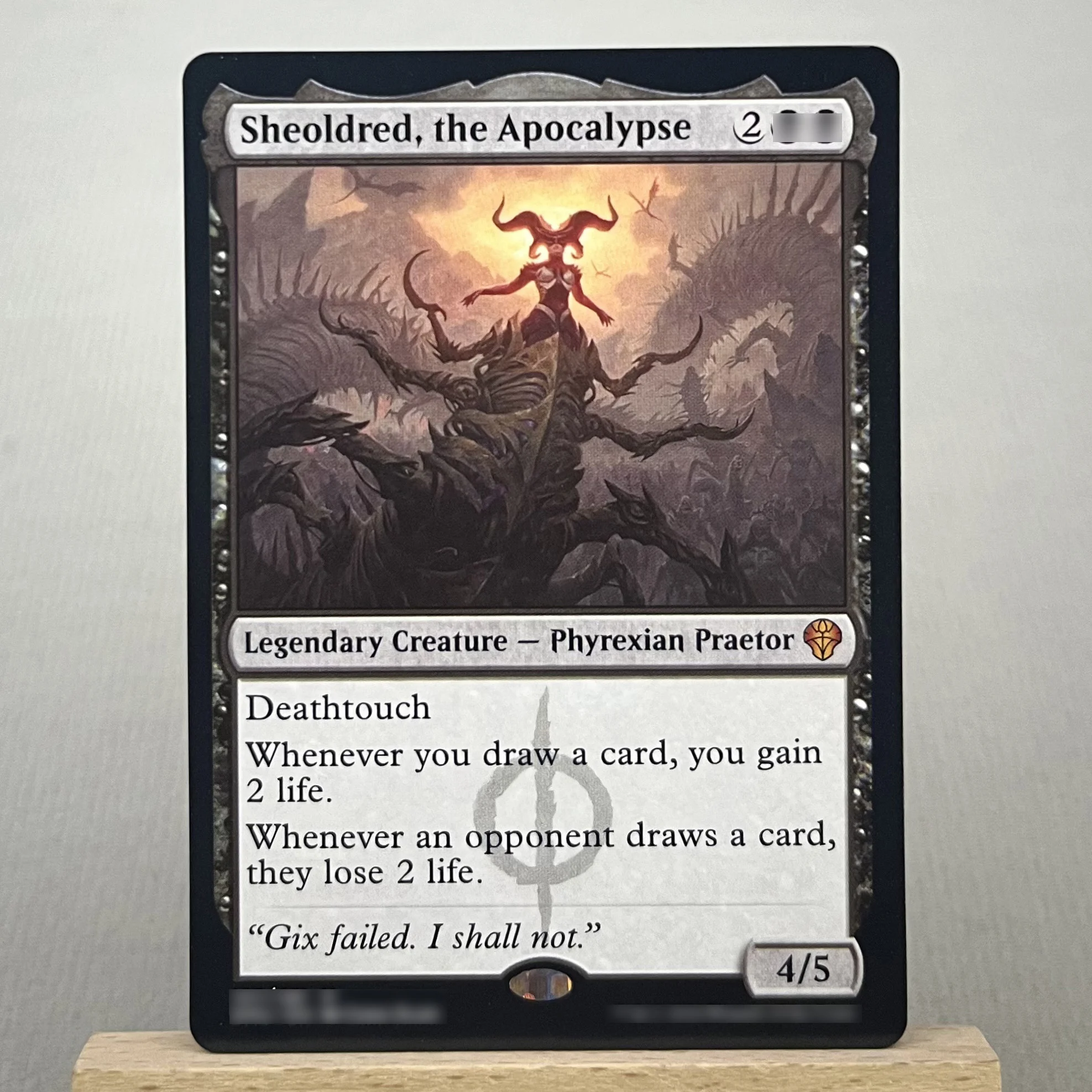 Фото ONE RNA DMU HOLO12-I03 Tcg прокси волшебные карты Sheoldred, Apocalypse Vampiric Tutor Elesh Norn, сбор матери машин №3