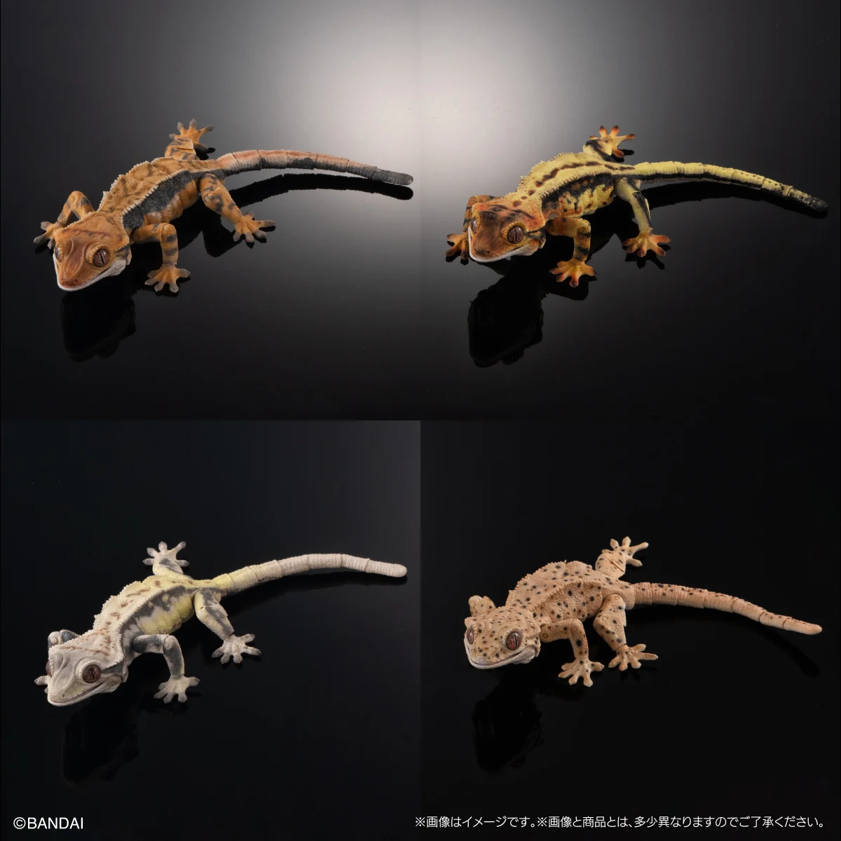 Bandai Gashapon биографическая энциклопедия фигурки Gecko 02 Имитация животных подвижные