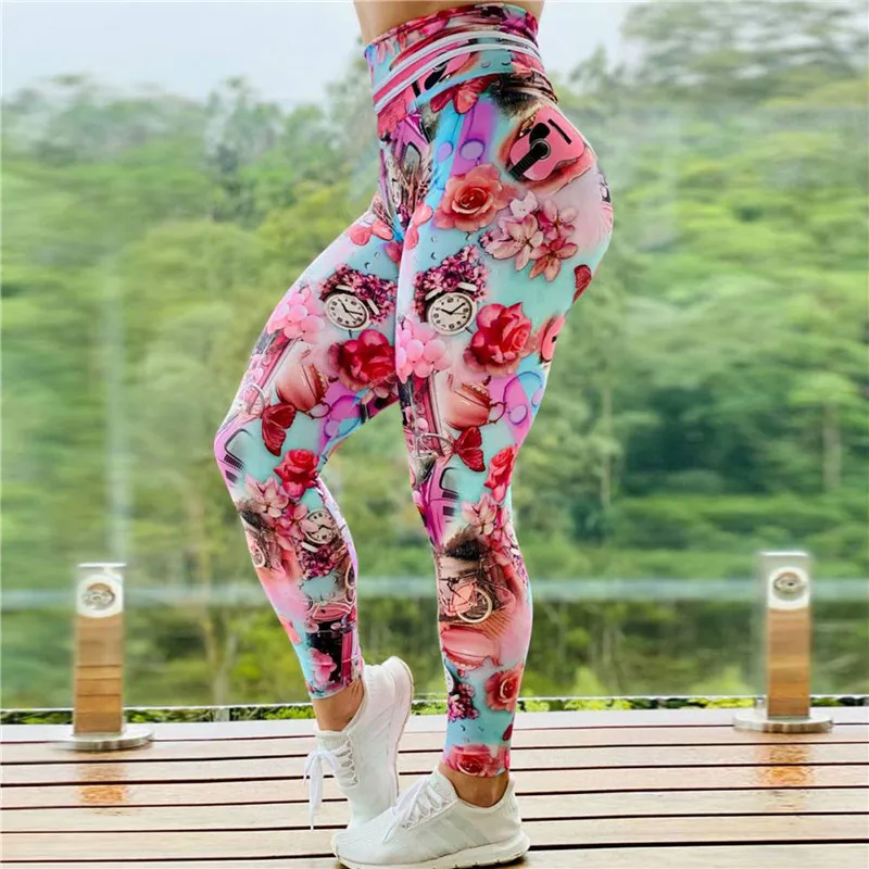 

Women Yoga Pants Fitness Sportwear Trainning Running High Waist Leggings Workout Climbing Joggings Cycling Sport Gym Leggings