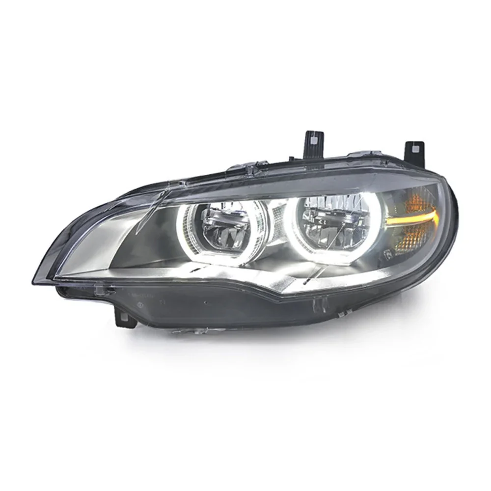 2 шт. подходят для фар BMW X6 2008-2013 E71 автомобильные DRL светодиодные фары проектор