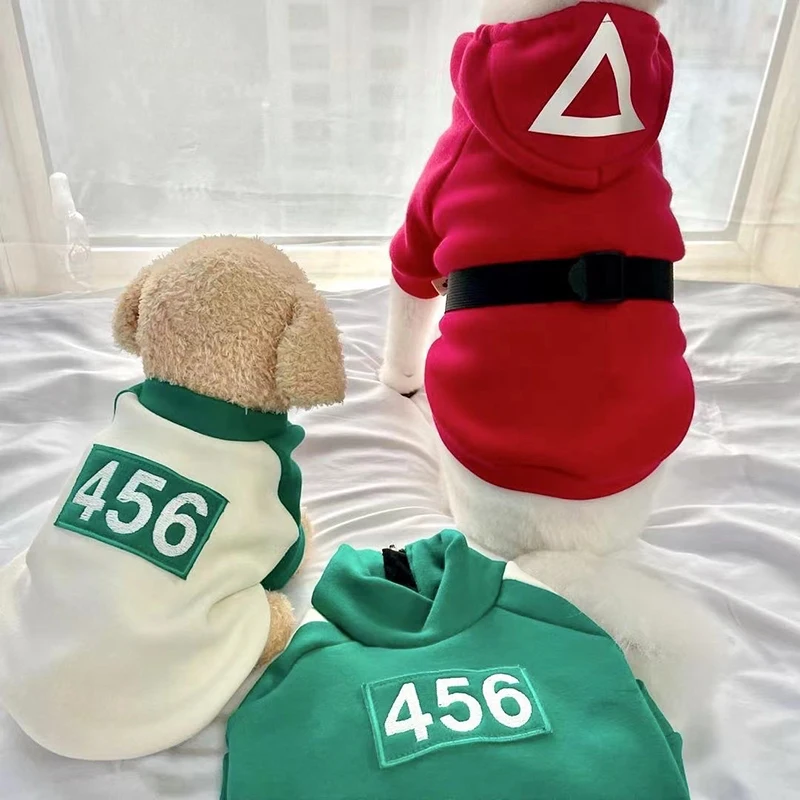 

Hot Pet Korea Game Dog Hoodie Warm Costume Fashion Cat Sweater Dog Clothes Cat Coat Jacket Small Medium Large Dog Squid Clothing