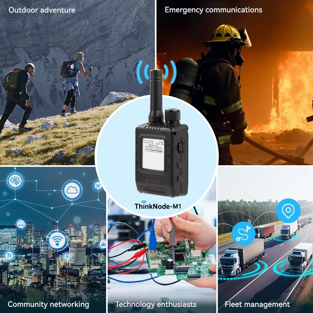 Фото Металастичный трансивер Elecrow ThinkNode-M1 LoRa nRF52840 Экран EPD 1,54 дюйма Функция GPS в реальном времени Корпус опционально-868 МГц №5