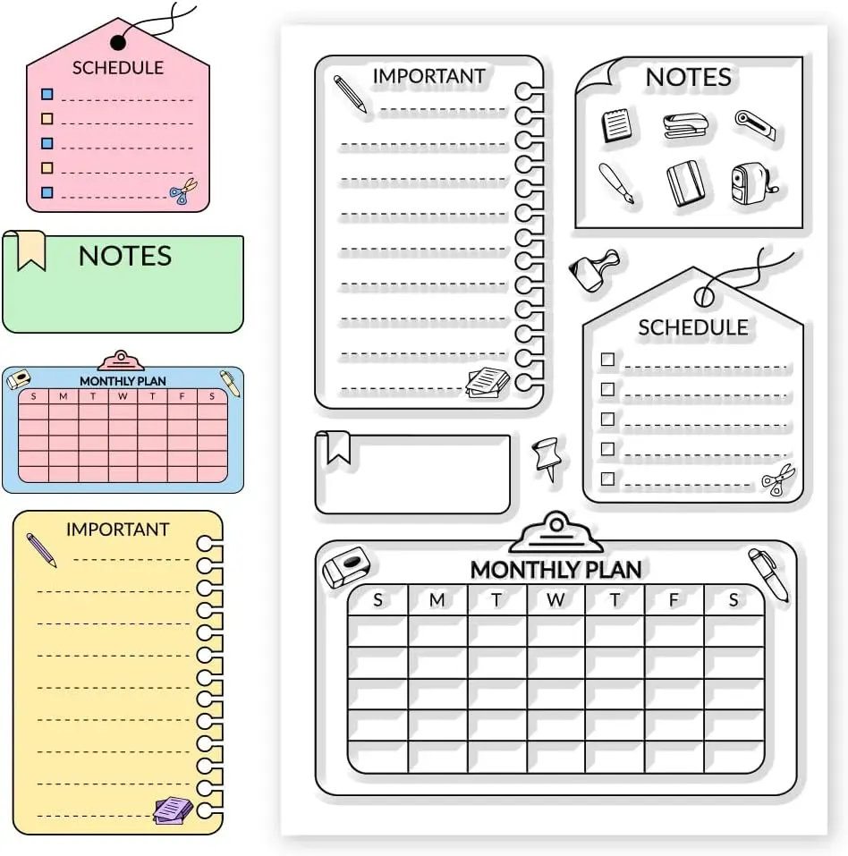 

Прозрачные штампы для скрапбукинга