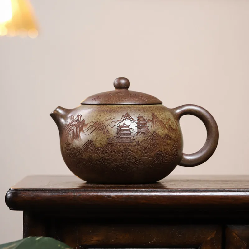 

Фиолетовый глиняный чайник BRTRINBSY TEA 420 мл