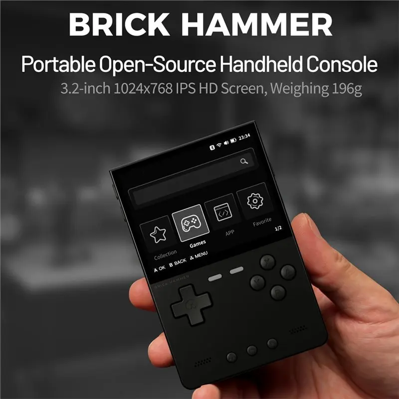 【ПОДАРОК】Портативная игровая консоль TRIMUI BRICK с 3,2-дюймовым IPS-экраном 1024x768, Hammer Open Source, ретро-геймпад (art.: 3920d8a339e69) - 3920d8a339e69