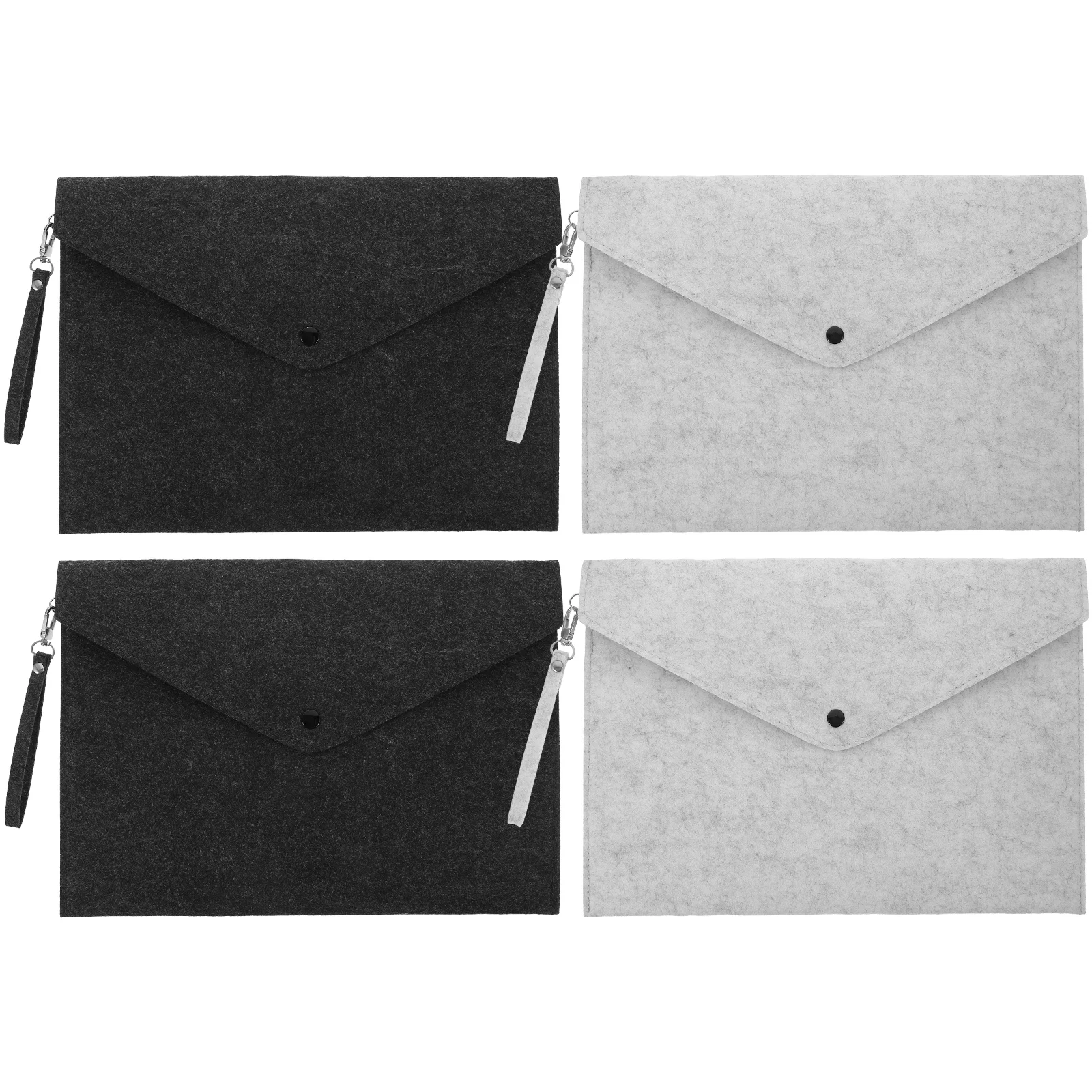 4 шт. портативный фетровый держатель-портфель с петлей A4 папка для документов