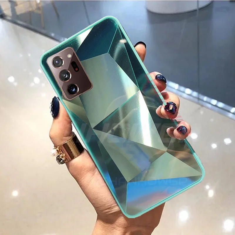 Чехол-накладка для Samsung Galaxy Note 20 Ultra зеркальный с блестками | Мобильные телефоны и