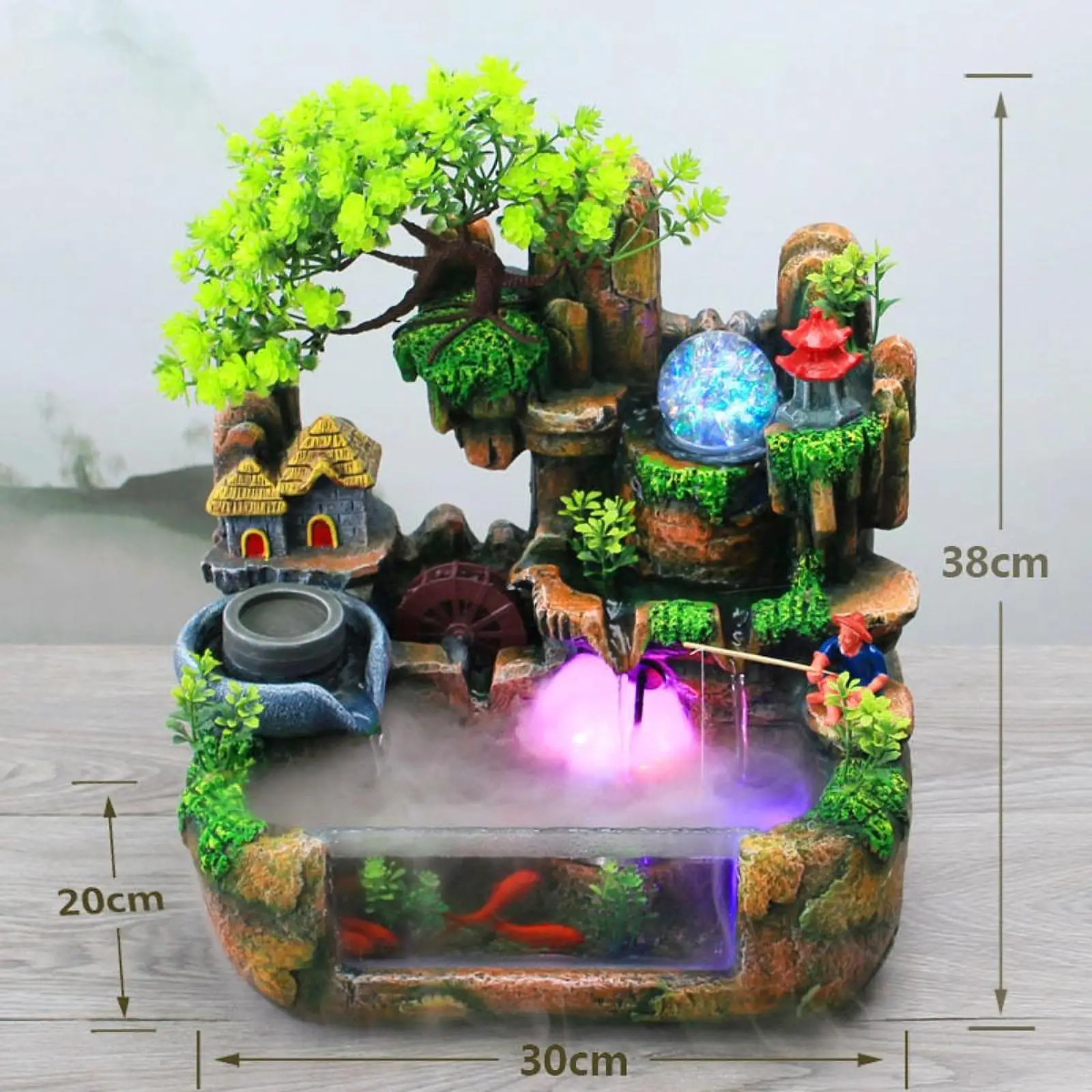 Домашний Камень ландшафт экологическая Золотая рыбка аквариум водяной фонтан