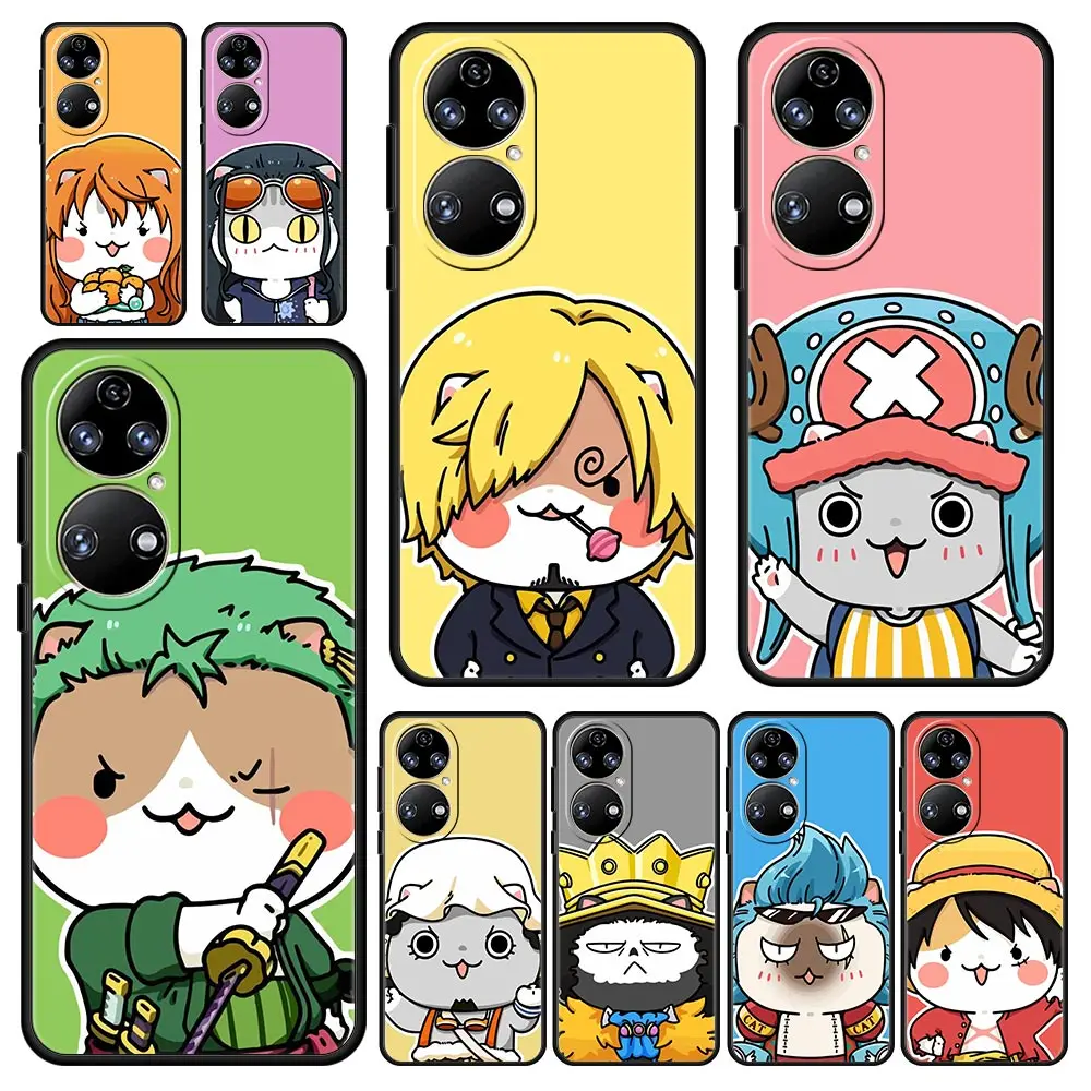 

One Piece Cute Dog For Huawei P30 Lite Soft Phone Case For Huawei P50 Pro P20 P40 Lite E P Smart Z 2021 Y6p Y9s Y7a 2019 Cover