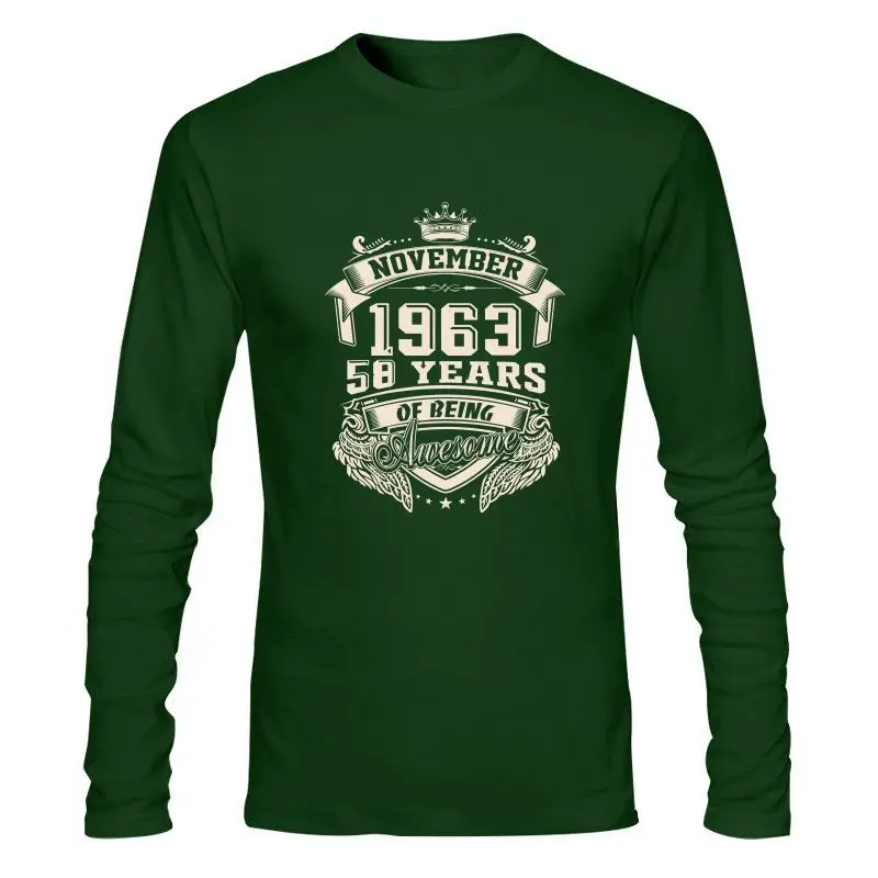 

Мужская одежда для новорожденных в ноябре 1963 года 58 лет, удивительная хлопковая Футболка большого размера на заказ