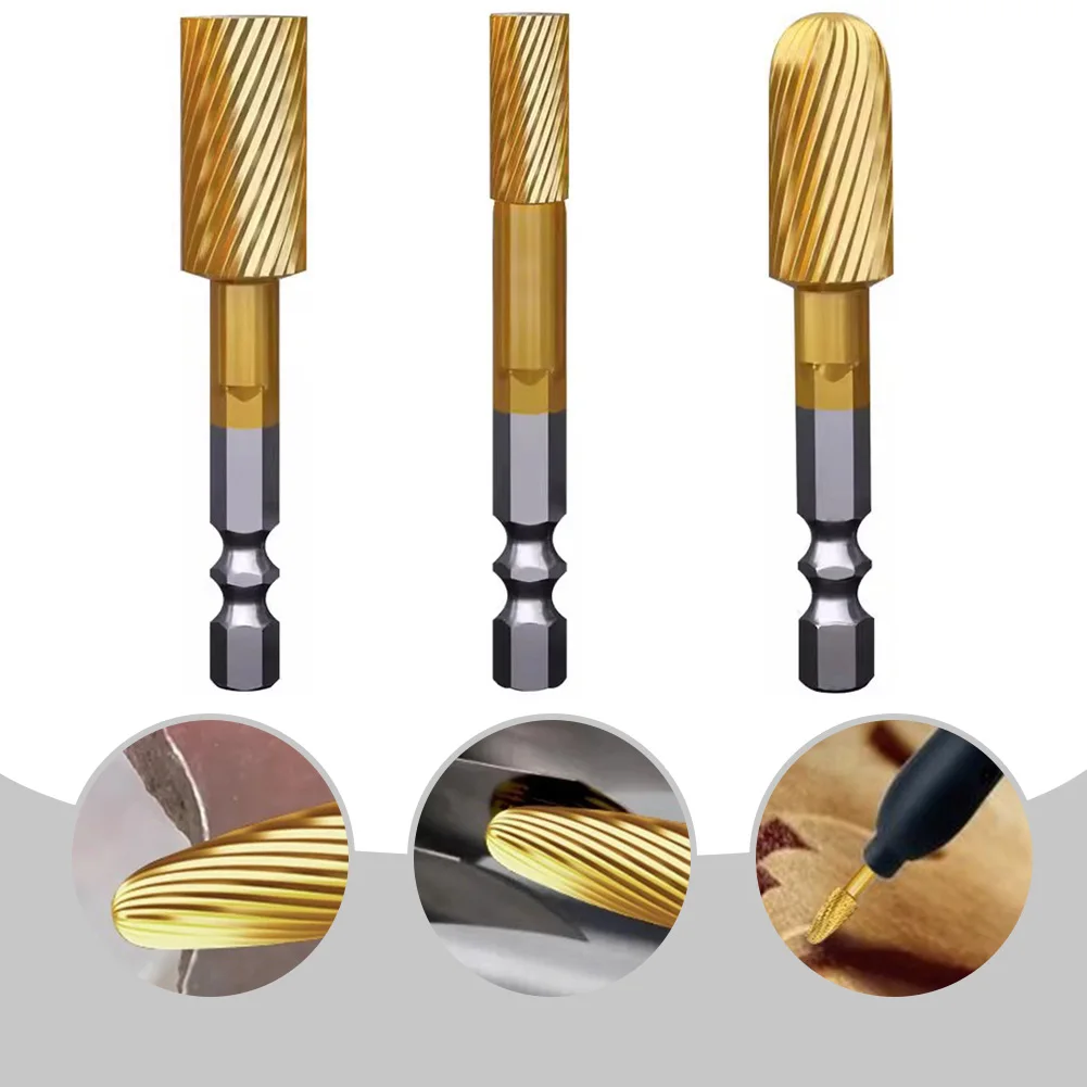 Одиночное вращающееся рашпильное сверло с двумя слотами фреза хвостовиком 6 3 мм