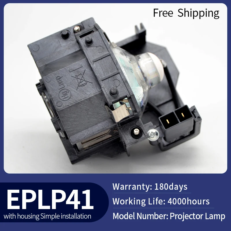 

Replacement ELPLP41 Projector Lamp V13H010L41 bulb for EPSON TW420 S5 S6 EMP-H283 S52 S62 X5 X6 X52 X62 EX30 EX50 W6