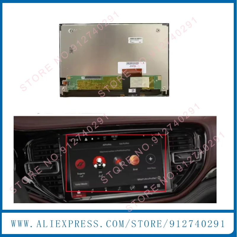 Фото Оригинальный 10,1-дюймовый ЖК-дисплей C101UAB01.0 с сенсорным экраном для Dodge Durang 2021-2022 годов, GPS-навигация, радио, ЖК-монитор C101UAB01 №1