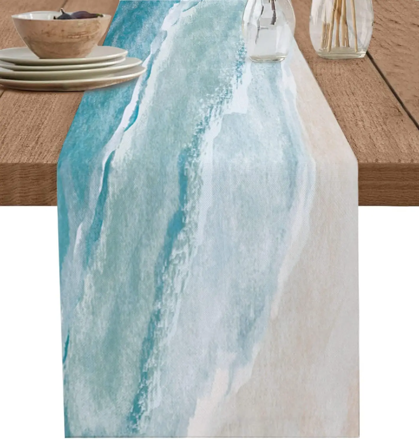 

Льняная дорожка для стола Coastal Beach
