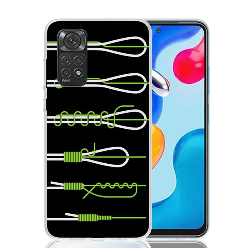 Фото Чехол для телефона с крючком для ловли карпа для Xiaomi Redmi Note 10 9 9S 8 8T 7 5 Mi 12T 11T 10T 9T 15 Pro 14 Ultra 12 11 Lite 11i 12 №5