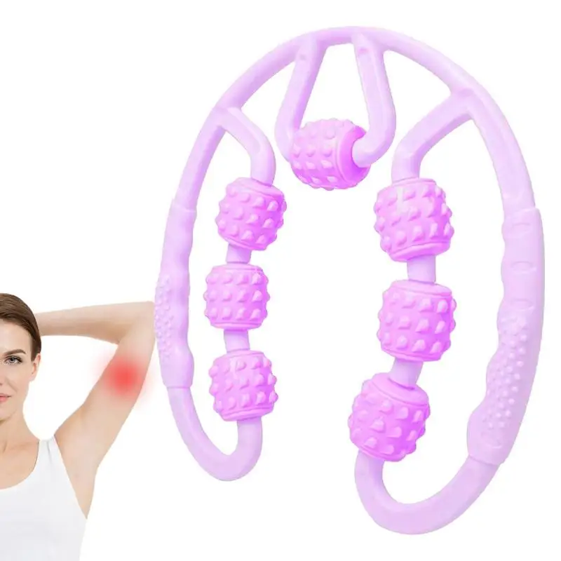 

Sevenwheel Ring Muscle Massage Roller Fascia Roller Massager For Neck Arm Leg Limbs Yoga Pilates Exercise Relieve Fatigue