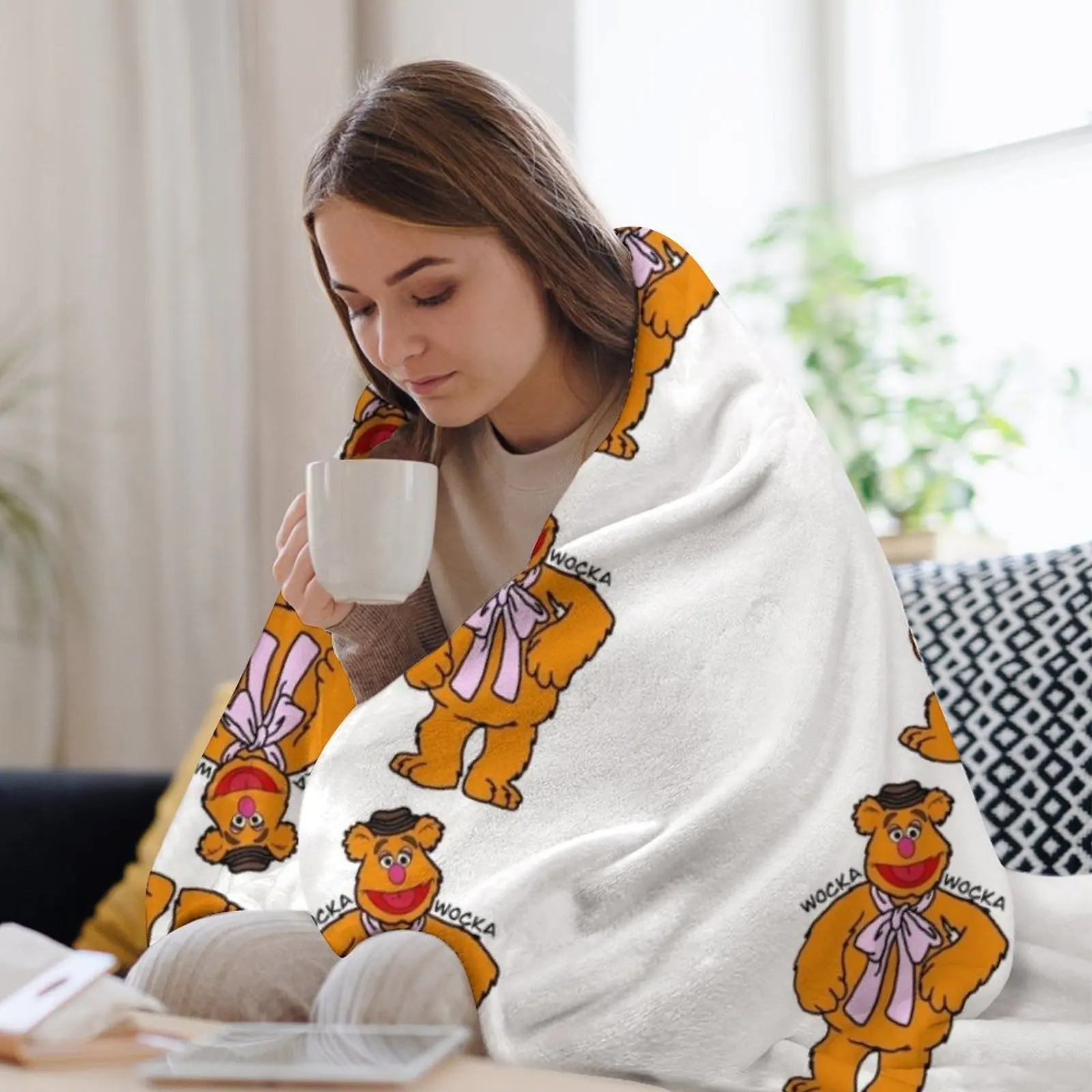 Плед The Muppets - Fozzie Bear Wocka плюшевый