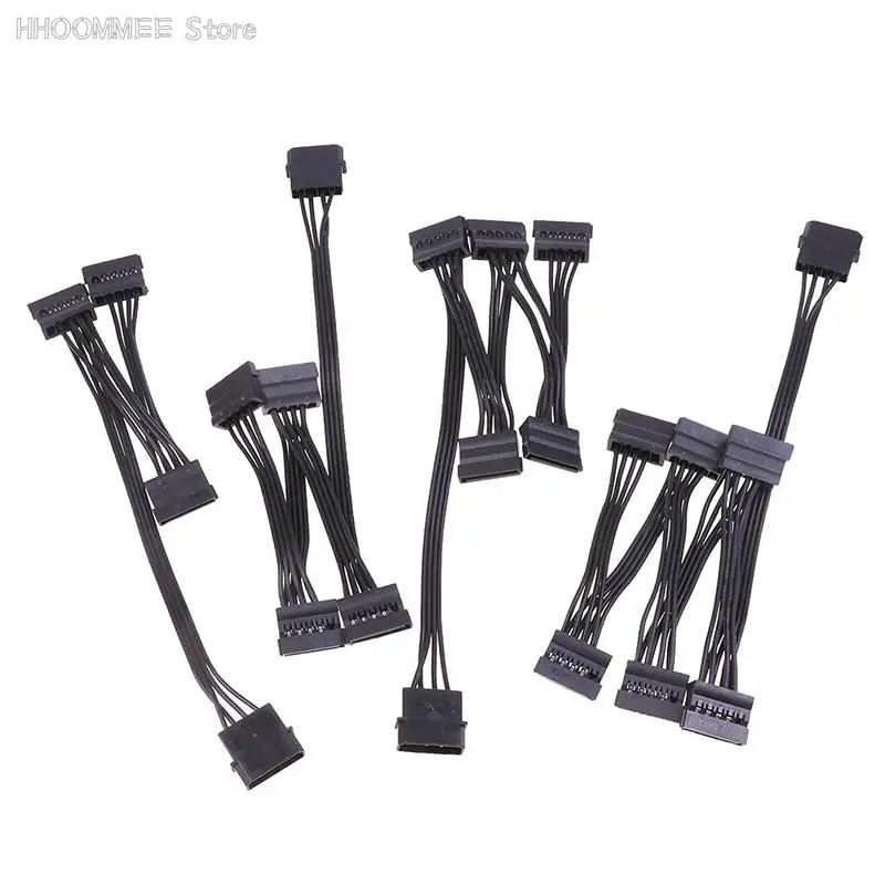 Кабель-разветвитель для жестких дисков SATA 4 контакта 1 штекер 3/4/5/6 гнездо - купить