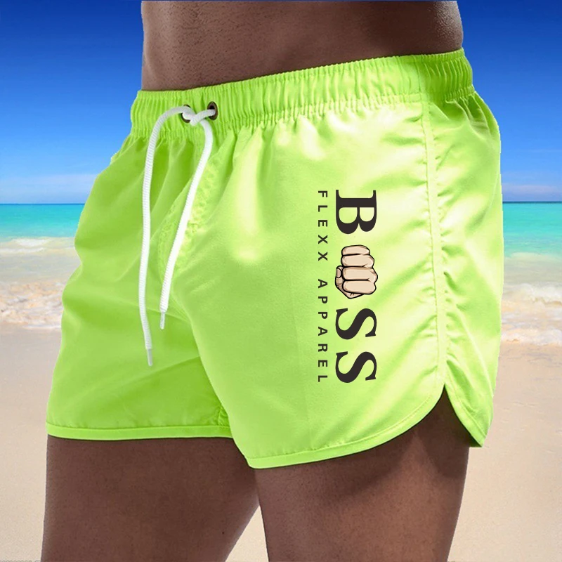 

2021 Men's Shorts Summer Swimwear Men Swimsuit Swimming Trunks Boxer Short Sexy Beach Shorts Surf Board Men's Clothing Pants