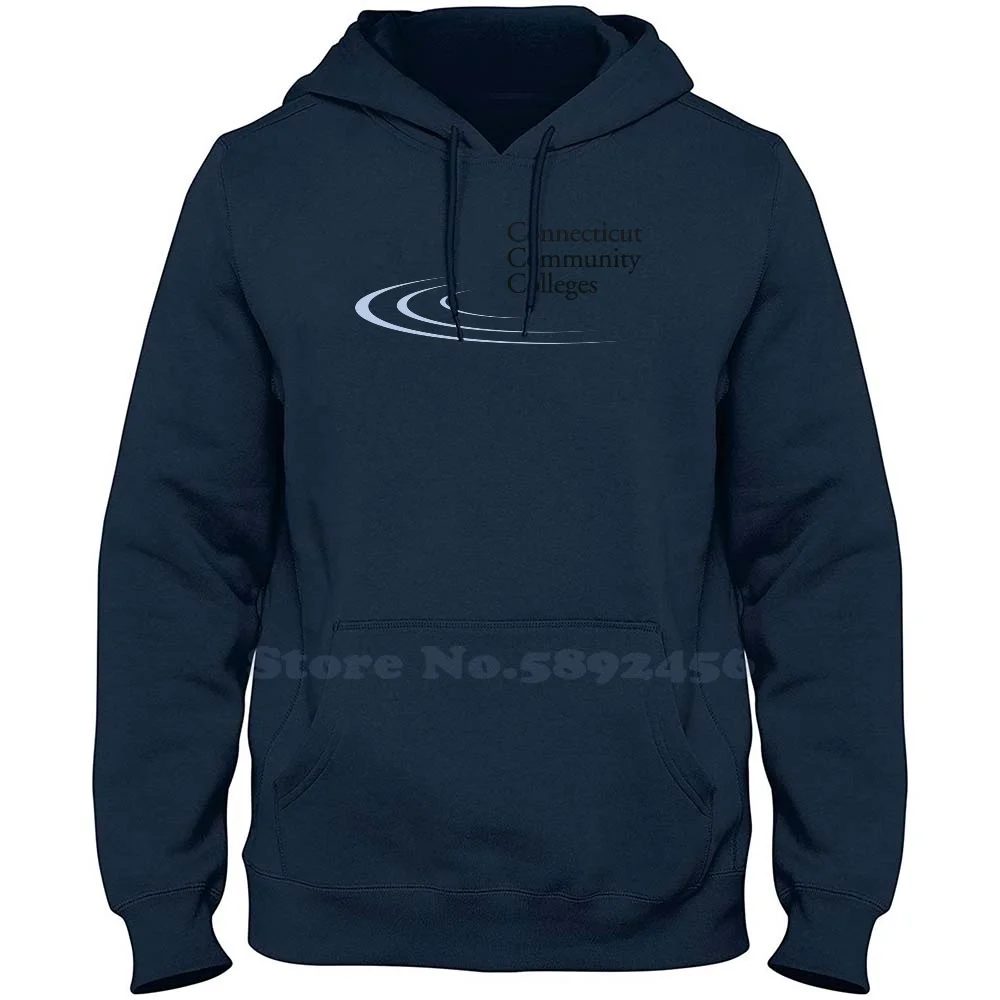 

Высококачественная толстовка с капюшоном с логотипом колледжа Северной коннектии, новая толстовка с графическим рисунком