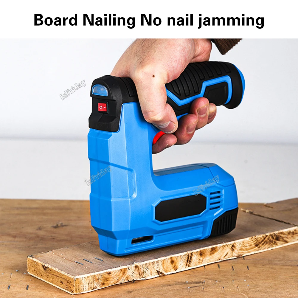 Electric Brad Nailer Cordless Electric 2 in 1 Nailer/Stapler