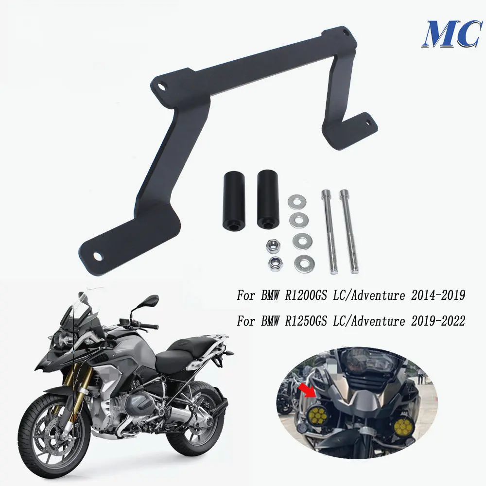 

Для BMW R1250GS R1200GS R 1200 GS R1250 Приключения мотоцикла светодиодные фары кронштейн Вспомогательные фары Противотуманные фары кронштейны 2014 2021