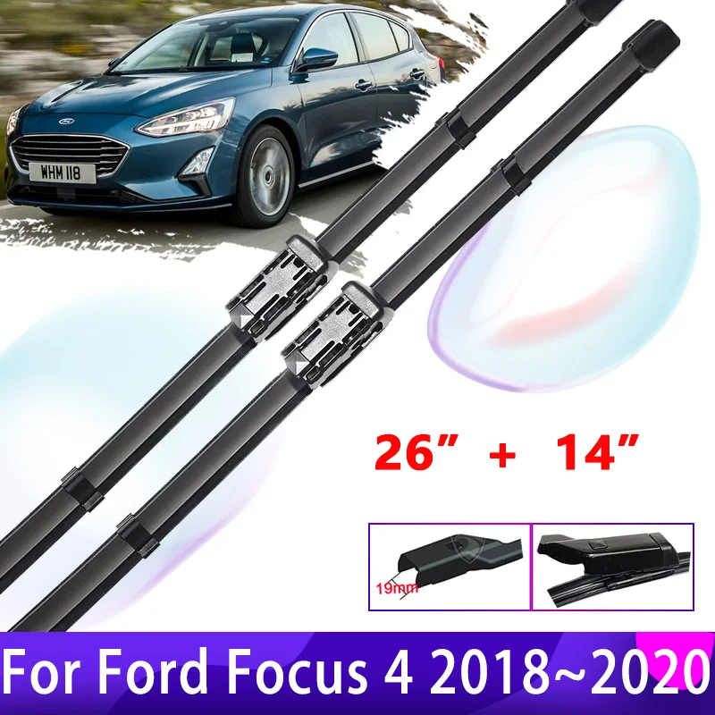 

Автомобильные стеклоочистители для Ford Focus 4 2018 ~ 2020 2019 MK4, стеклоочистители переднего стекла, ветрового стекла, автомобильные аксессуары, нак...