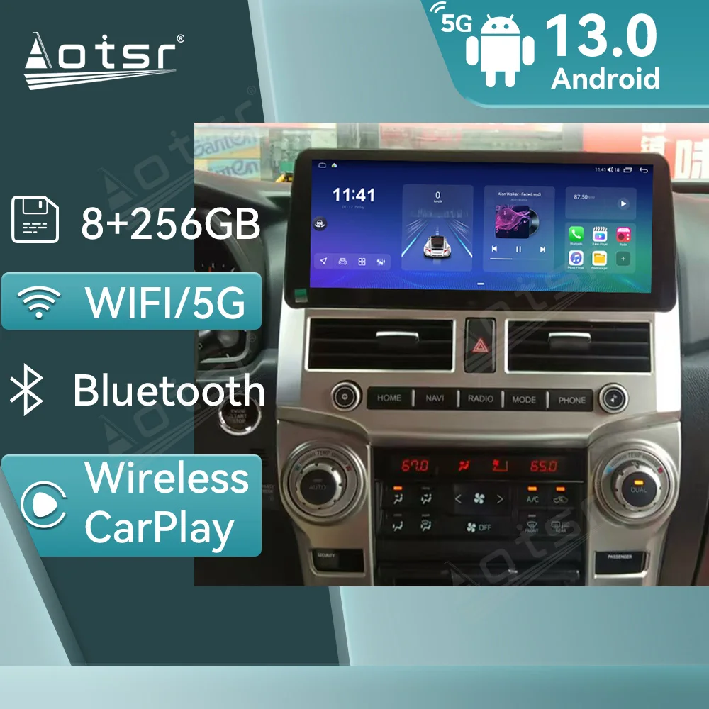 Автомобильный радиоприемник CarPlay для Toyota 4Runner 2009-2015 автомобильный видеоплеер