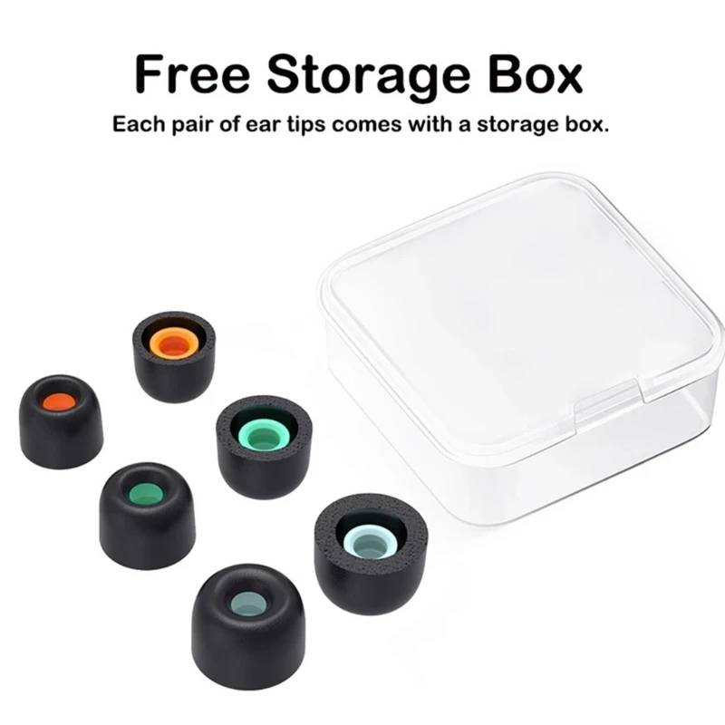 

Memory Foam Eartips Cover Filter for WF-1000XM4 Earbuds Eartips Ear Tips