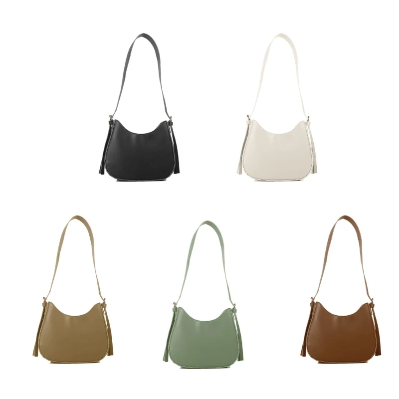 

Сумки на плечо для женщин, сумочка из искусственной кожи под подмышки в стиле ретро, классический кошелек, клатч для покупок с застежкой-мол...