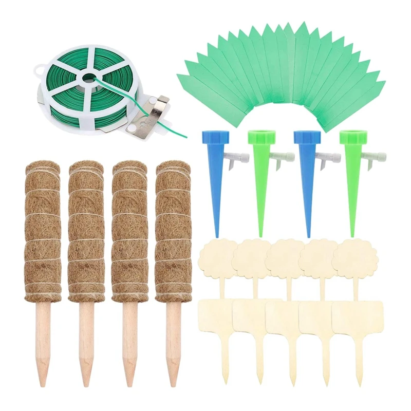 

39 Pcs Moss Plant Poles Set for Indoor Plants to Grow Upwards, Totem Pole Plant Support, Moss Pole for Potted Plants