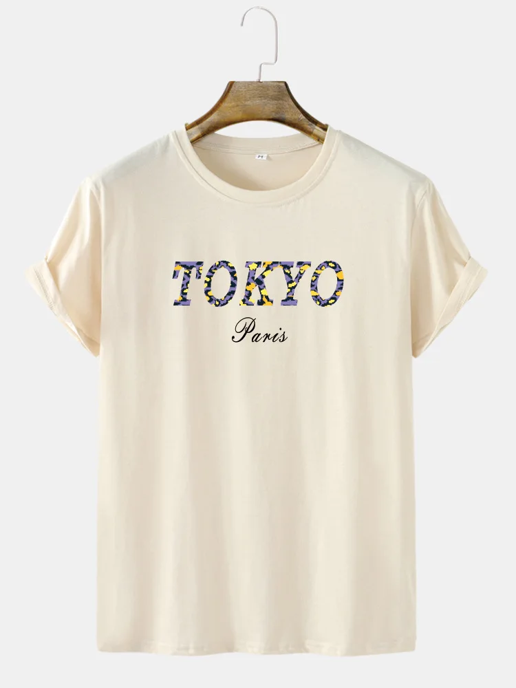 

Men Japanese Graphic Print Oversize Casual Harajuku High Quanlity Cotton Tokyo Unisex Clothing New Fashion T-shirt