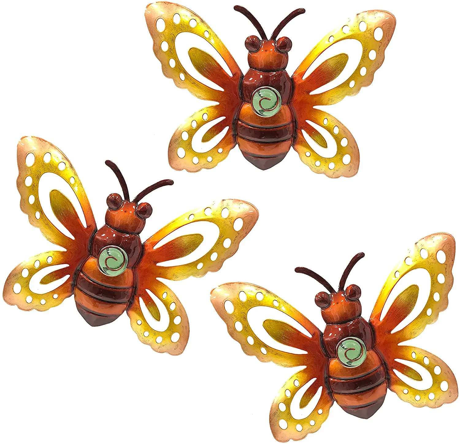 

Металлическая настенная скульптура BVLFOOK в виде пчелы, Большой Настенный декор в виде пчелы, украшение забора для сада, подвесное украшение для дома, улицы, сада, двора, лужайки